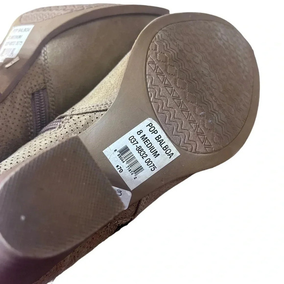 POP Balboa Booties size 8 ankle booties brown side zip - Picture 9 of 9